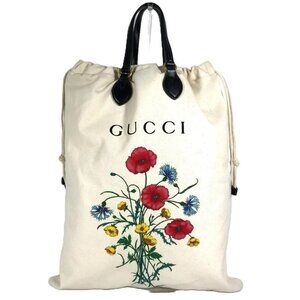 GUCCI 552403 Flower Flora Chateau Marmont Drawstring Tote Bag Shoulder Bag